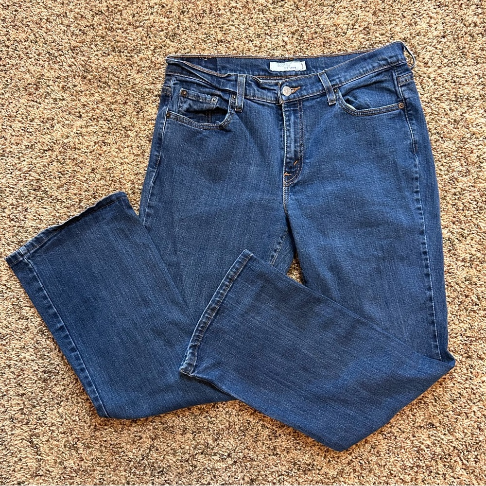 Levis 515 Bootcut leg womens‎ jeans size 12 Short Denim blue regular fit pockets
